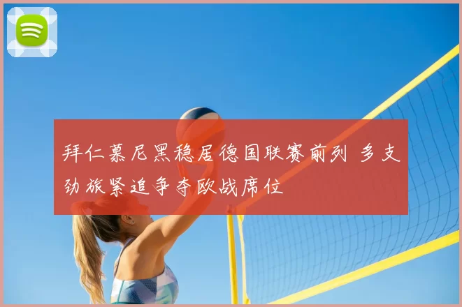 拜仁慕尼黑稳居德国联赛前列 多支劲旅紧追争夺欧战席位